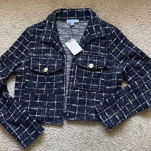 Sincerely Jules Tweed Look Cropped Jacket - Picture 3 of 7